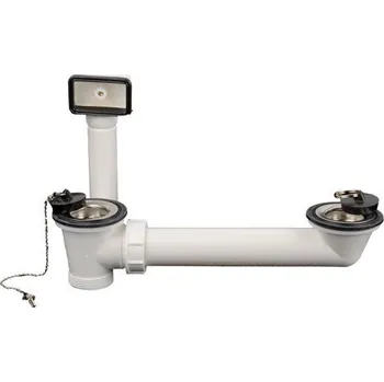 Sifon HL Odpadní souprava DN40 s odpadními ventily 6/4” a přepadem