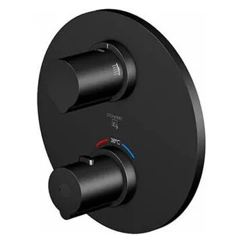 Vodovodní baterie Steinberg Serie 100 termostatická baterie pod omítku pro 2 spotřebiče, matná černá