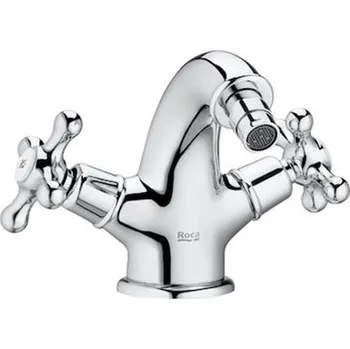 Roca Carmen bidetová stojánková baterie kohoutková, s výpustí click-clack, chrom