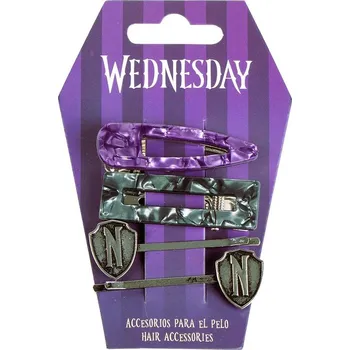 SADA 4 KS SPONKY A KLIPY DO VLASŮ WEDNESDAY Cer 2500003033 Velikost: uni