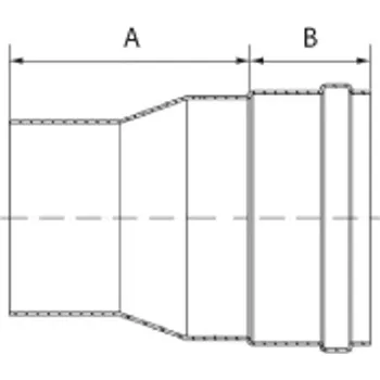 Kouřovod Centrická redukce Almeva PL / 80 / 100