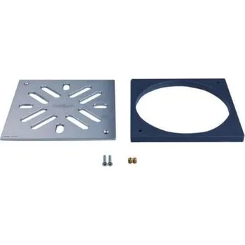 Odvodňovací žlab HL Mříž z nerezové oceli 226x226 mm V4A, včetně mezipodložky