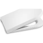 Roca The Gap sedátko s poklopem, s nerezovými úchyty, bílá