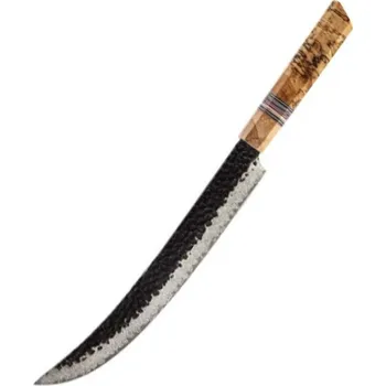 Kuchyňský nůž The Knife Brothers Damaškový nůž na maso Carving 9,5\" Spalted wood