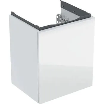 Koupelnový nábytek Geberit Acanto skříňka pod umývátko 44,6x37,9x41,9 cm, 1x zásuvka, lakovaná lesk bílá, sklo lesk bílá