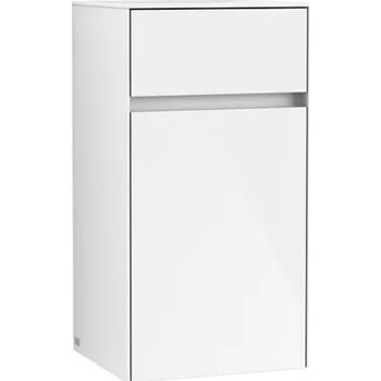 Koupelnový nábytek Villeroy & Boch Collaro boční skříňka 40,4x74,8x34,9 cm, panty vlevo, Glossy White