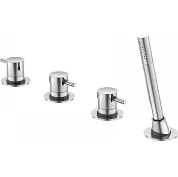 Vodovodní baterie Steinberg Serie 100 vanová 4-otvorová baterie s ruční sprchou, chrom