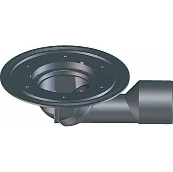 Odvodňovací žlab HL Těleso podlahové vpusti i terasového vtoku DN50/75 s otočným kloubem na odtoku