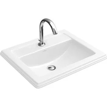 Umyvadlo Villeroy & Boch Hommage zápustné umyvadlo, 630x525mm, bílá, CeramicPlus