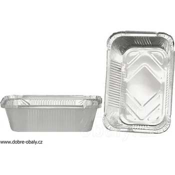 Jednorázové nádobí Mísa na těstoviny ALU 900 ml, 200 x 136 x 50 mm R1-62L - Mísa na