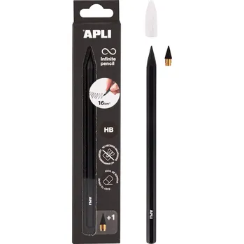 Grafitová tužka Tužka APLI HB nekonečná - černá / až 16 km