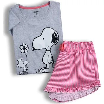 Dívčí pyžamo Dívčí pyžamo SNOOPY FRIENDS šedé Velikost: 140