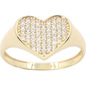 Prsten Zlatý prsten se zirkony RRCH139, vel. 54, 2.25 g (585/1000)