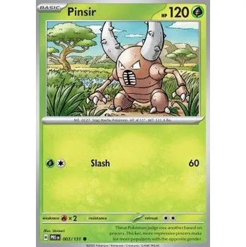 Volný čas Pokémon PRE 003/131 Pinsir - Prismatic Evolutions Stav: Near Mint, Verze: NORMAL