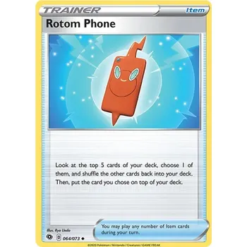 Karetní hra Rotom Phone 064/073 - Champion´s Path Typ karty: Non-Holo