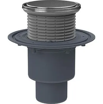 kanalizace HL Podlahová vpust DN50/75/110, svislý odtok, z.u. Primus blue (suchý sifon), kruh d 133 mm/d 112 mm, nerez