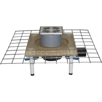 Odvodňovací žlab HL Podlahová vpust DN40/50 s ležatým odtokem a polymerbetonovým límcem