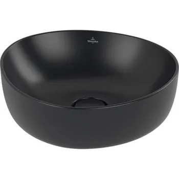 Umyvadlo Villeroy & Boch Antao umyvadlo na desku 40x39,5 cm, bez přepadu, Ceramic Plus, Pure Black