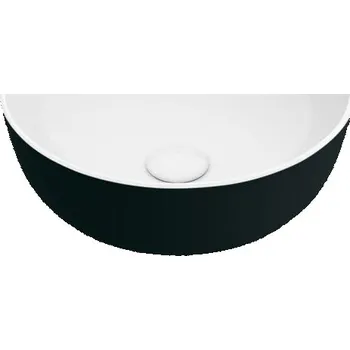 Umyvadlo Villeroy & Boch Artis umyvadlo na desku, 43 cm, bez přepadu, Coal Black