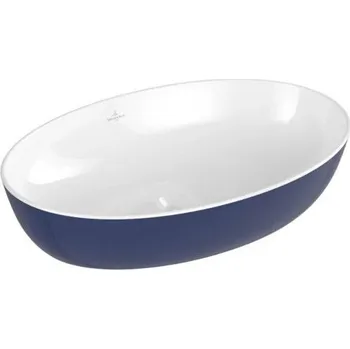 Villeroy & Boch Artis umyvadlo na desku, 61x41 cm, bez přepadu, Deep Ocean