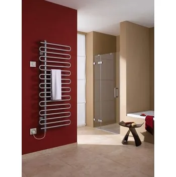 Radiátor Kermi ICARO-E elektrický topný žebřík 1421x58x400mm, elektrosada WFS bílá vlevo, bílá