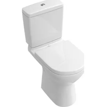 Klozet Villeroy & Boch O.novo klozet kombi s hlubokým splachováním, 360x670mm, vodorovný odpad, bílá CeramicPlus