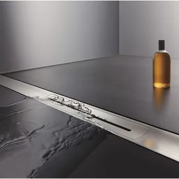 Odvodňovací žlab HL INFLOOR Odtokový žlábek nerezová ocel matná, ke sprchovému žlabu, délka 950mm