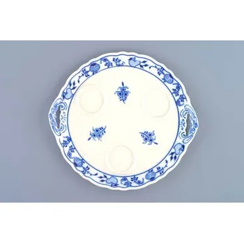 ZELENÝ Cibulák Podnos kulatý pod 3 karafky 20,5cm Originál Český porcelán Dubí