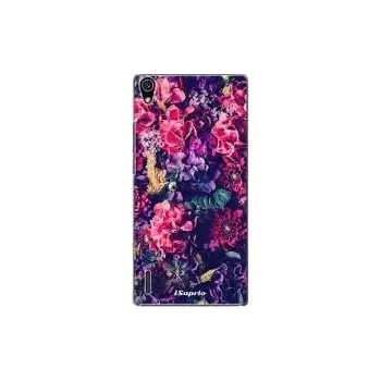 Pouzdro na mobilní telefon Plastové pouzdro iSaprio Flowers 10 na mobil Huawei P7 (Plastový obal, kryt, pouzdro iSaprio Flowers 10 na mobilní telefon Huawei P7)
