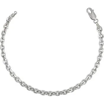 Náramek Stříbrný náramek ankr double DC délka náramku 17+3cm