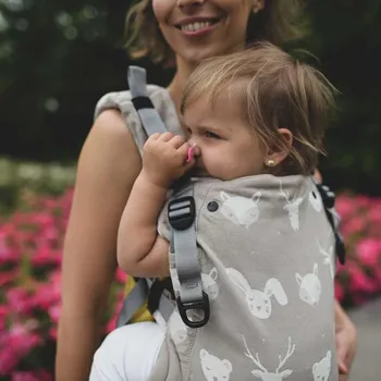SESTRICE Dreamers natur carrier dětské nosítko 3m+ šedé