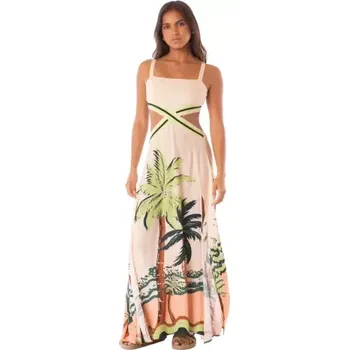Dámské šaty Dámské plážové šaty MAAJI Palm Glow Foxtail PT2574 vzorované M