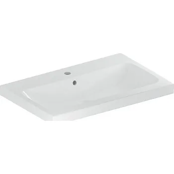 Umyvadlo Geberit iCon umyvadlo 75x48 cm, s otvorem pro baterii, s přepadem, KeraTect, bílá