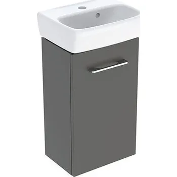 Koupelnový nábytek Geberit Selnova Square skříňka s umývátkem 36x28x65,2 cm, 1x dvířka, lakovaná mat, láva