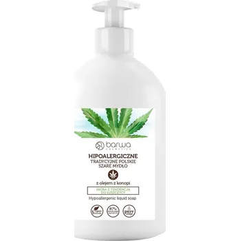 Mýdlo Barwa, Hypoalergenní tradiční polské šedé tekuté mýdlo s konopným olejem 500ml