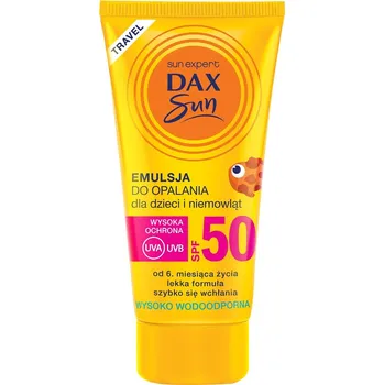 Opalování Dax Sun, opalovací emulze pro děti a kojence SPF50 Travel 50ml