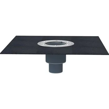 Odvodňovací žlab HL Těleso vtoku DN50/75/110 svislý odtok, asfaltová izolační manžeta