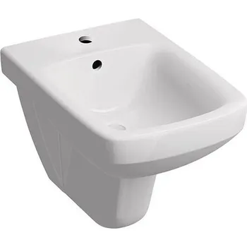 Bidet Geberit Selnova Square závěsný bidet 35x53x35,5 cm, s otvorem pro baterii, s přepadem, bílá