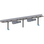 HL Liniový odtokový žlab do sprchových koutů z nerezové oceli k zabudování ke stěně včetně odtoku DN50, bez krytu žlábku, délka 900mm