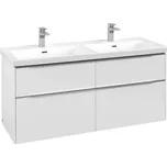 Villeroy & Boch Subway 3.0 skříňka pod umyvadlo 127,2x47,8x57,6 cm, 4x zásuvka, Brilliant White