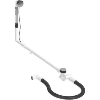 Sifon Duravit Příslušenství vanová odtoková a přepadová souprava, bovden, chrom