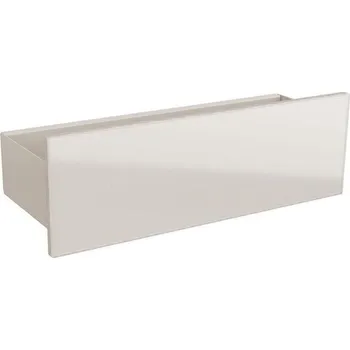 Koupelnový nábytek Geberit Acanto nástěnná polička 45x15,9x14,8 cm, práškový nástřik matný/pískově šedý, sklo lesklé/pískově šedé