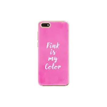 Pouzdro na mobilní telefon Plastové pouzdro iSaprio Pink is my color na mobil Huawei Y5 2018 / Honor 7S - VÝPRODEJ (Plastový kryt, obal, pouzdro iSaprio Pink is my color na mobilní telefon Huawei Honor 7S)