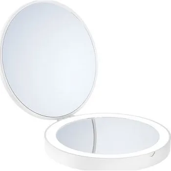 Kosmetické zrcátko Smedbo Outline Lite Bad cestovní kosmetické zrcátko, LED osvětlení, průměr 12 cm, bílá