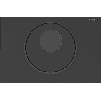Splachovací tlačítko Geberit Sigma10 bezdotykové elektronické ovládací tlačítko, pro 2 množství splachování, černá mat, povrch easy-to-clean
