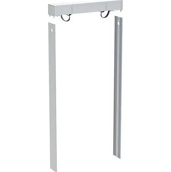 WC sada Geberit Monolith Plus sada pro sanitární modul Monolith Plus, závěsné WC, 101 cm, víko splach. nádržky s bočním opláštění, pro individuální úpravu, kartáčovaný hliník