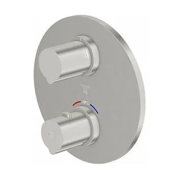 Vodovodní baterie Steinberg Serie 100 termostatická baterie pod omítku pro 2 spotřebiče, kartáčovaný nikl