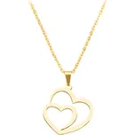JVD Dámský stříbrný pozlacený přívěsek srdce SVLP0560XH2GO00