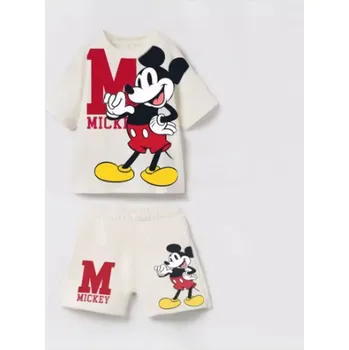 Letní bavlněná souprava Mickey Mouse - kraťasy + triko Barva: 2, Velikost: 12-18 měsíců
