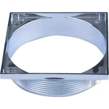 Sifon HL Výškově stavitelný rámeček HL523N prodloužený, 12,1 x 12,1 cm, chromovaný, výškově stavitelný od 1,8 - 2,5 cm